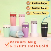Mug de voyage en acier inoxydable 320ml 450ml, double paroi isolée sous vide, chaud/froid, sans BPA, portable