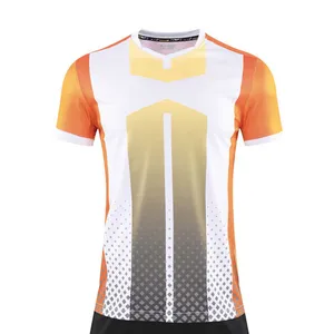 Vêtements de sport de qualité thaïlandaise, maillot de football en tissu polyester en vrac pour hommes