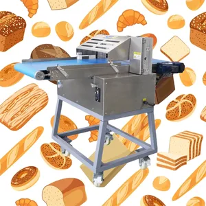 Best Price Electric Automatic Top Pastry Mini Bread Stainless Steel burger bun slicer machine for Bakery Use