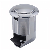 Serrure à bouton poussoir pour porte de placard de caravane, bateau, yacht, avec bouton escamotable