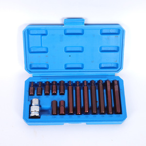 Hex <b>Screwdriver</b> <b>Bits</b> <b>Set</b> 1/4 In Spline Socket Alloy Steel For Automotive Mechanical Repair - Product Image 2