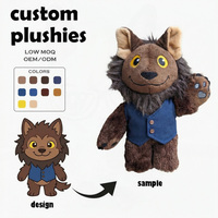 Muñecos de Peluche Personalizados, Muñecos Adorables con Diseño de Lobo y Temática Forestal, Artículos de Atracción, Tortugas Ninja, Llavero de Peluche Personalizado Marujana