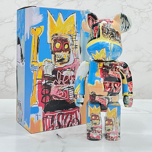 Figuras de acción <span class=keywords><strong>BearBrick</strong></span> 400% de resina artística esculpida al por mayor, adorno de escritorio para sala de estar, muñeco de personaje, regalo para el hogar nuevo - Product Image 3