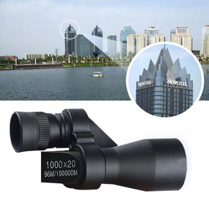 8x20 Mini télescope monoculaire noir télescope de poche en métal enfants jumelles pour Smartphone télescope extérieur chasse dans la nature - Product Image 3