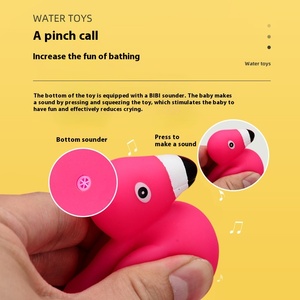 Biểu Tượng Tùy Chỉnh Tắm Đồ Chơi Bé Nước Chơi Đồ Chơi <span class=keywords><strong>Flamingos</strong></span> Kneadle Mùa Hè Phim Hoạt Hình Giải Nén Trẻ Em Tắm Đồ Chơi Nước - Product Image 5