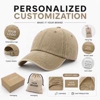 Casquette de baseball personnalisée à 6 panneaux, effet vieilli, en coton délavé, style Dad Hat, avec logo brodé, casquette de sport rétro pour marques streetwear