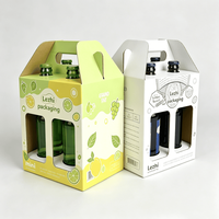Boîte cadeau avion écologique personnalisée en papier de haute qualité pour bouteille carrée de boisson, pot ou ensemble de compléments alimentaires
