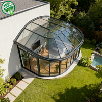 Verrière moderne à toit polygone avec isolation thermique pour hôtels et espaces extérieurs