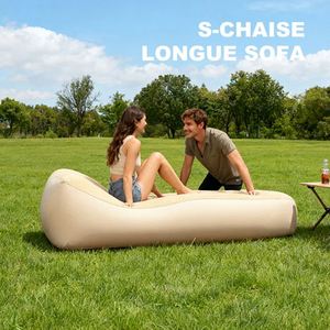 Sofá Inflable Automático de PVC Ecológico, Acolchado y Reforzado, y Sillón Reclinable Inflable para Acampar al Aire Libre y para el Ocio en la Oficina - Product Image 1