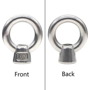 Vente chaude personnalisable M6 M8 M10 M12 écrou <span class=keywords><strong>de</strong></span> <span class=keywords><strong>levage</strong></span> à <span class=keywords><strong>anneau</strong></span> circulaire en acier inoxydable fileté pour navires <span class=keywords><strong>de</strong></span> croisière - Product Image 2