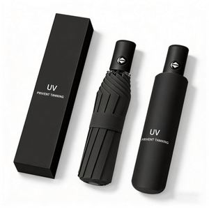 Wholesale Promotional Custom <b>Umbrella</b> With Logo 3 Folding Automatic <b>Umbrella</b> for Rain <b>Windproof</b> Sun Parasol Uv <b>Umbrella</b> - Product Image 1