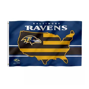 بيع بالجملة جودة عالية رائجة البيع 3 * 5ft جميع NFL علم فريق 32 الولايات المتحدة الأمريكية NFL كانساس رؤساء مدينة فيلادلفيا النسور العلم nfl مخصص
