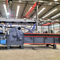Broyeur à tambour horizontal pour bois, déchets de branches d'arbres, déchiqueteur de clous et palettes en bois, broyeur de bois de grande capacité à moteur diesel