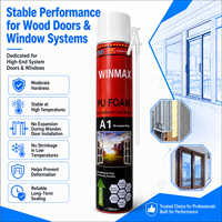 A25 750ml CHUANG MEI SHI Formula Profesional Polyurethane Joint Filler untuk Penyegelan Pintu dan Jendela Sistem Kelas Atas