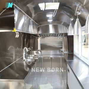NOUVEAU BORN Taco Food Trailer Hot Dog Truck Catering Trailer Cuisine mobile Four à pizza au feu <span class=keywords><strong>de</strong></span> bois Food Truck à vendre - Product Image 4