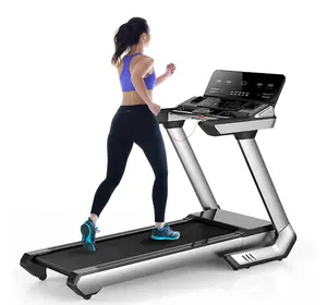 Cinta de correr motorizada eléctrica comercial con pantalla LED personalizada OEM 4HP 150kg Caminadora Fitness Running Machine