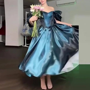 Vestidos <span class=keywords><strong>de</strong></span> Fiesta Largos <span class=keywords><strong>de</strong></span> Verano, Elegantes y Sensuales, con Hombros Descubiertos, Ajustados, para Baile, Eventos Formales, Estilo Princesa, para <span class=keywords><strong>Mujer</strong></span> - Product Image 5