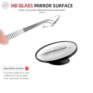 SURRIT High Quality Rotary Press Type Car Rearview <b>Small</b> Round Car Large Vision Reversing Assist Electroplate <b>Blind</b> Spot Mirror - Product Image 3