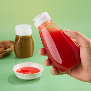 Bouteille souple en plastique vide de 180 ml, 250 ml, 350 ml avec bouchon à clapet pour <span class=keywords><strong>ketchup</strong></span>, mayonnaise, sauce chili, sauce tomate, sauce salade, sauce piquante, confiture - Product Image 4