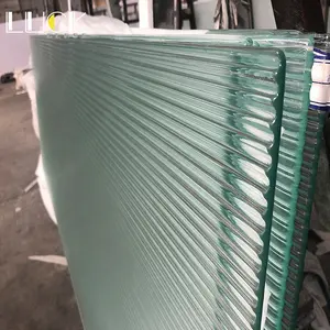 8mm 10mm 12mm Top Quality Clear and Colored Toughened Fused Reed Reeded Glass for Project Float Glass Decorative Glass Flat