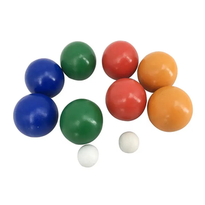 Baqu BO-06 Mini <span class=keywords><strong>Boules</strong></span> 6 <span class=keywords><strong>Boules</strong></span> en Bois Jeu <span class=keywords><strong>de</strong></span> Pétanque avec Étui Certifié EN71 D7.3cm - Product Image 3