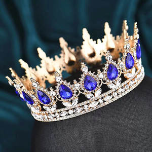 Corona di Lusso di Alta Qualità con Diamanti per Gioielli da Sposa, Decorazione per Torte e Regali Festivi, Corona di Fiori per Adulti - Product Image 5