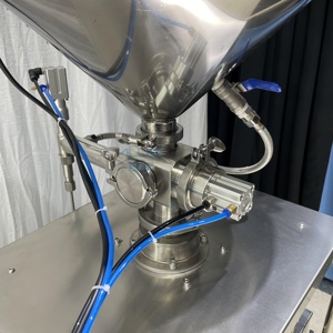 Machine de remplissage semi-automatique pneumatique à agitation et chauffage à température constante pour crème, cire, baume, pommade, gel et pâte - Product Image 4