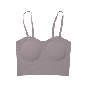 Soutiens-gorge push-up sans armatures sexy pour femmes avec bretelles convertibles, en tissu satiné fin uni, design sans couture - Lingerie, tube top et camisole - Product Image 3