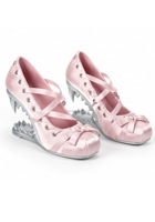 CHENO Chaussures de ballet à talons hauts Mary Jane à lacets, bout carré, en satin, style gothique sombre, avec logo personnalisé pour femmes