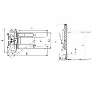 รถยกไฟฟ้าแบบยกตัวเอง ขายดี รับน้ำหนัก 500 กก. รถยกขนาดเล็ก - Product Image 2