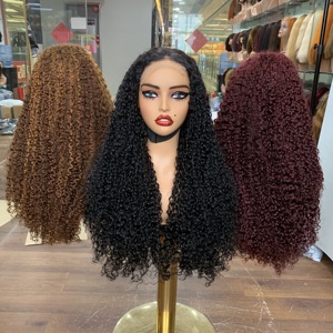 Perruques en cheveux humains Pixie Curl de 26 pouces, SDD, haute qualité, avec closure, disponibles en 3 couleurs - Product Image 1