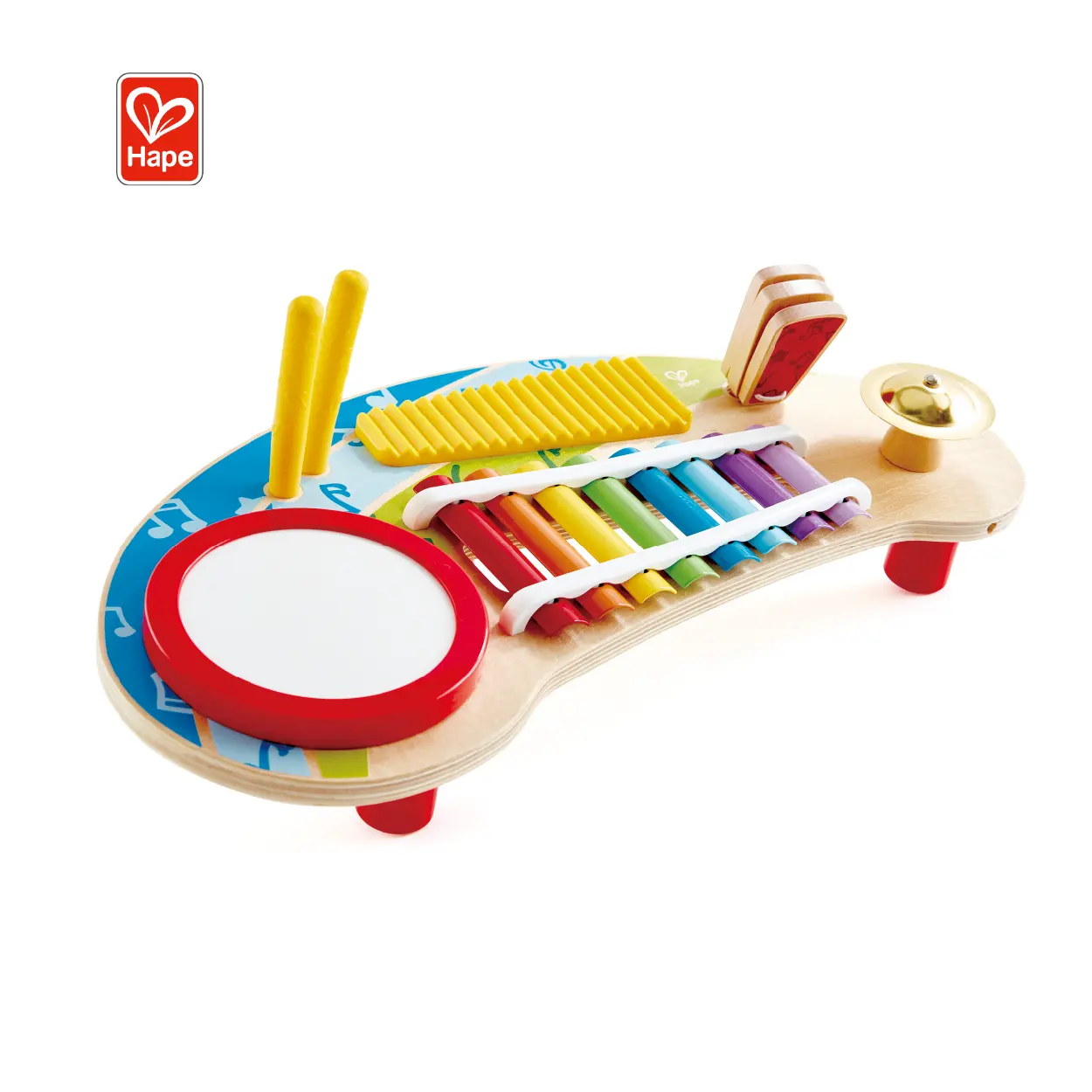 Plastic Mini Toddlers Musical Pounding Instruments Pleasant Sound Set Toy