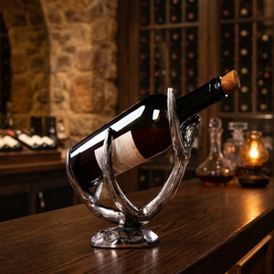 Porte-bouteilles à vin moderne en acier inoxydable, présentoir pour la décoration de la maison - Product Image 6