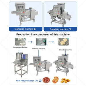 OCEAN Jamaican Beef Fish Chicken Nugget Make Burger Patty Machine Semiautomático - Product Image 6