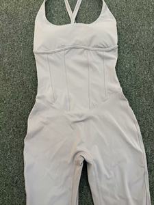 Women Cross Back Sports Yoga Jumpsuit One Piece Backless Sexy Hip Lifting <strong>Bodysuit</strong> With Adjustable Shoulder Straps - Product Image 4
