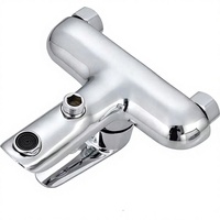 Robinet de douche monocommande en laiton chromé avec cartouche céramique pour hôtels, salles de bain et ensembles bain-douche