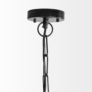 HMS a sei lampadine a sospensione in legno chiaro e metallo Starburst Design plafoniere prodotto - Product Image 4