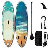 Planche de paddle gonflable haut de gamme, double couche, durable, pour la course et les sports nautiques d'été