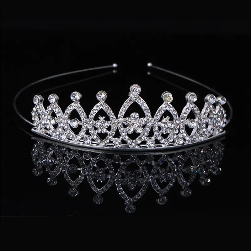 Bride Wedding Head Wear Alloy Rhinestone Small Crown Princess Birthday Crown