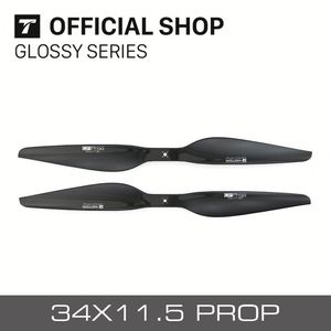 Hélice Grande Personalizada G32*11.5 de 34 Pulgadas, Modelo Integrado de Helicóptero, Fibra de Carbono Mate, Rotor Multieje para Drones Aéreos - Product Image 2