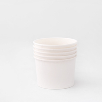 Fournisseur de bols à crème glacée Dairy Queen de 4 oz/8 oz/12 oz/16 oz/20 oz, vente en gros, bols en papier jetables pour la restauration rapide