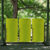 Distributeur de sacs à déjections pour chiens et chats, portable, en plastique durable, alimenté par piles, design inodore, contrôle modéré des odeurs, petit format