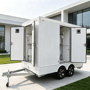 WC extérieur portable, toilettes chimiques portables, unité de salle de bain portable, douche extérieure, toilettes préfabriquées, WC extérieur avec douche - Product Image 6