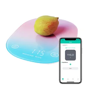 Balança inteligente digital de cozinha para cozinhar com aplicativo de smartphone