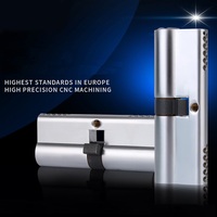 Cylindre de serrure à double goupille breveté JIXIN de remplacement, noyau de porte mécanique durable et efficace avec dos de porte sans clé 60mm et 50mm