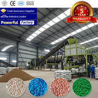 Kazachstan 1-5t/u NPK meststof productielijn, 2-10mm ureum/fosfaat/kalium gebaseerde NPK meststof granulatielijn