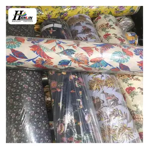 Shaoxing textile good quality stock lot wholesale rayon print fabric suppliers