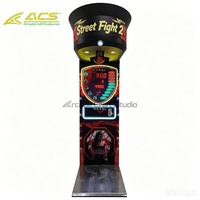 Machine de jeu d'arcade de boxe ACS Riteng Coin Operated Street Amusement Ultimate Big Hit Punch, en métal, garantie 1 an (version anglaise)