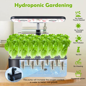 Système hydroponique de bureau intelligent, 17 pots, jardin d'intérieur avec écran tactile LCD, pompe à faible bruit - Product Image 6