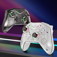 Manette de jeu mobile sans fil CM-619 avec éclairage RGB, joystick à effet Hall et vibration, compatible BT pour Switch/Steam/iOS/Android
